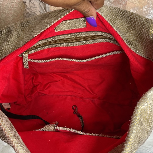 Dooney & Bourke Belvedere Gold Shoulder Bag - Picture 10 of 12